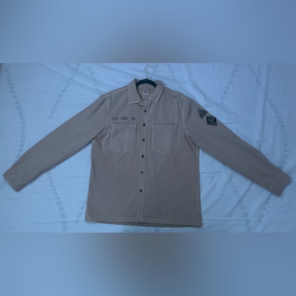 Zara XL Tan Overshirt